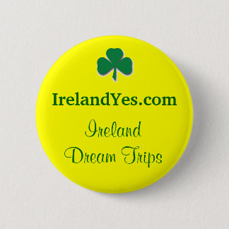 Badge Rond 5 Cm Bouton de shamrock d'IrelandYes