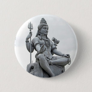 Badge Rond 5 Cm Bouton de Shiva