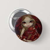 Badge Rond 5 Cm Bouton de "Sienna Dragonling" (Devant & derrière)
