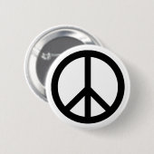 Badge Rond 5 Cm Bouton de signe de paix (Devant & derrière)