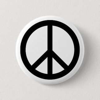 Badge Rond 5 Cm Bouton de signe de paix