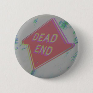 Badge Rond 5 Cm Bouton de signe fin morte esthétique Glitch