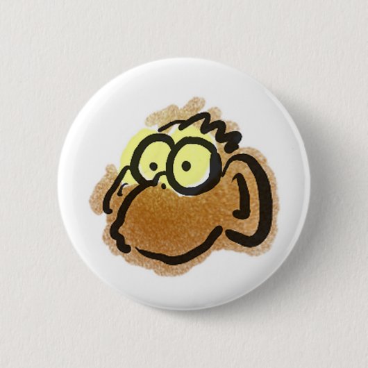 Badge Rond 5 Cm Bouton de singe (Devant)