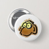 Badge Rond 5 Cm Bouton de singe (Devant & derrière)