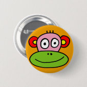 Badge Rond 5 Cm bouton de singe (Devant & derrière)