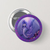 Badge Rond 5 Cm Bouton de sirène d'océan violet (Devant & derrière)