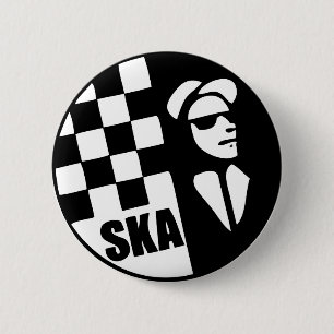 Badge Rond 5 Cm Bouton de SKA