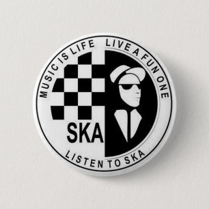 Badge Rond 5 Cm bouton de ska