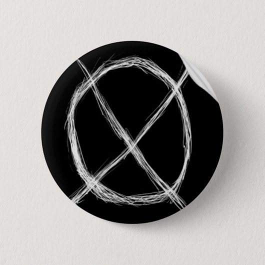 Badge Rond 5 Cm Bouton de Slenderman (Devant)