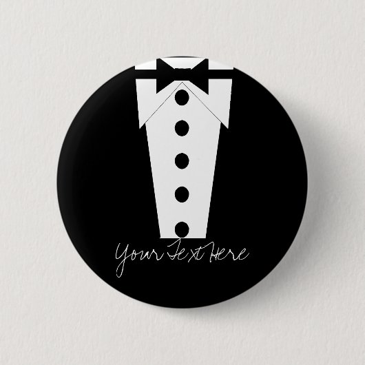 Badge Rond 5 Cm Bouton de smoking (Devant)