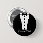 Badge Rond 5 Cm Bouton de smoking (Devant & derrière)