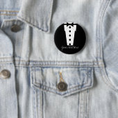 Badge Rond 5 Cm Bouton de smoking (En situation)