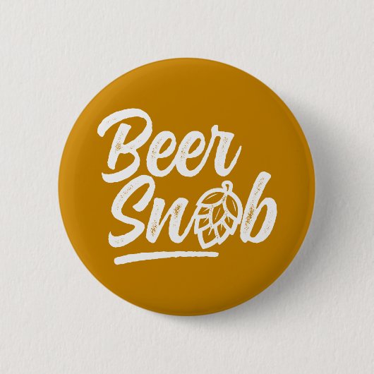 Badge Rond 5 Cm Bouton de snob de bière (Devant)