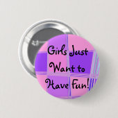 Badge Rond 5 Cm Bouton de soirée pyjamas ! (Devant & derrière)