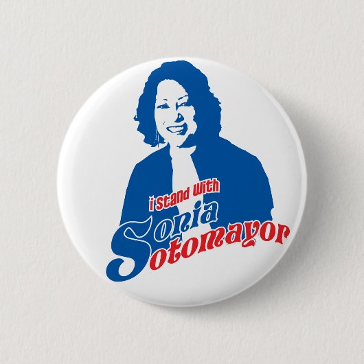 Badge Rond 5 Cm Bouton de Sonia Sotomayor (Devant)