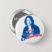 Badge Rond 5 Cm Bouton de Sonia Sotomayor (Devant & derrière)