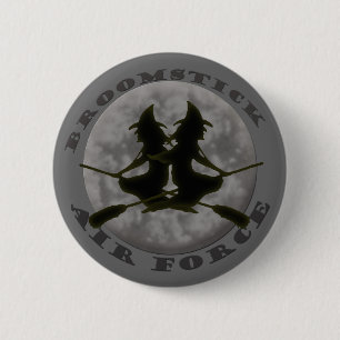 Badge Rond 5 Cm Bouton de sorcières de Halloween