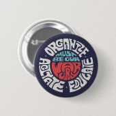 Badge Rond 5 Cm Bouton de soumission Susan B. Anthony (Devant & derrière)