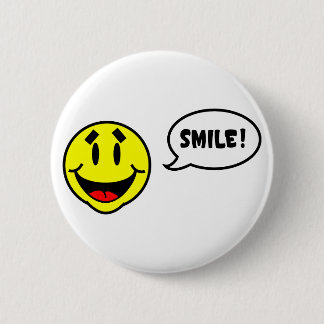 Badge Rond 5 Cm Bouton de sourire