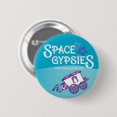 Badge Rond 5 Cm Bouton de SpaceGypsies ! (Devant & derrière)
