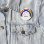 Badge Rond 5 Cm Bouton de spectre d'autisme (En situation)