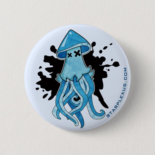 Badge Rond 5 Cm Bouton de Splattersquid (Devant)
