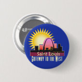 Badge Rond 5 Cm Bouton de St Louis (Devant & derrière)