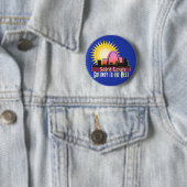 Badge Rond 5 Cm Bouton de St Louis (En situation)