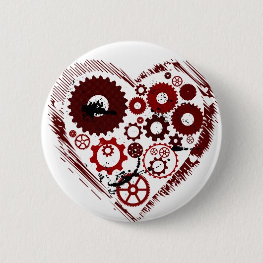 Badge Rond 5 Cm Bouton de Steampunk (Devant)