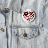 Badge Rond 5 Cm Bouton de Steampunk (En situation)