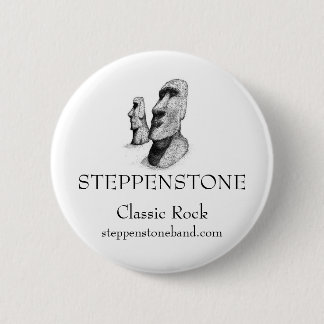 Badge Rond 5 Cm Bouton de Steppenstone Moai