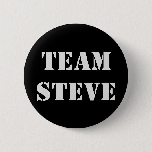 Badge Rond 5 Cm Bouton de Steve d'équipe (Devant)