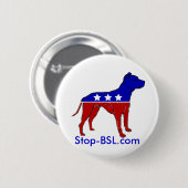 Badge Rond 5 Cm bouton de Stop-BSL.com (Devant & derrière)