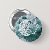 Badge Rond 5 Cm Bouton de Sun et de lune (Devant & derrière)