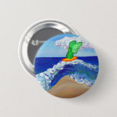 Badge Rond 5 Cm Bouton de surf Angel Raphael (Devant & derrière)