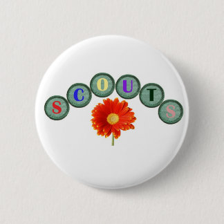 Badge Rond 5 Cm Bouton de surveillance floral