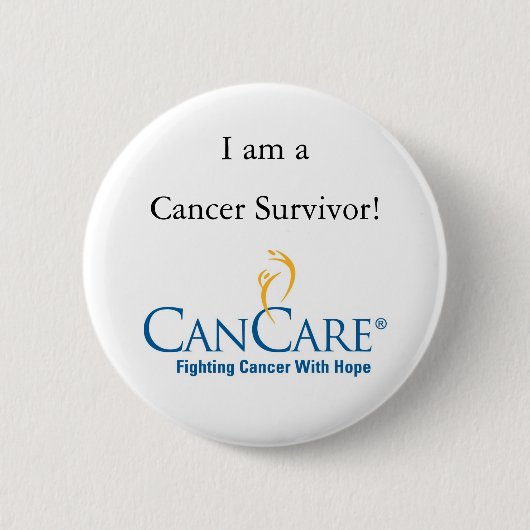 Badge Rond 5 Cm Bouton de survivant de Cancer (Devant)