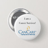 Badge Rond 5 Cm Bouton de survivant de Cancer (Devant & derrière)