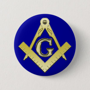 Badge Rond 5 Cm Bouton de symbole de franc-maçonnerie