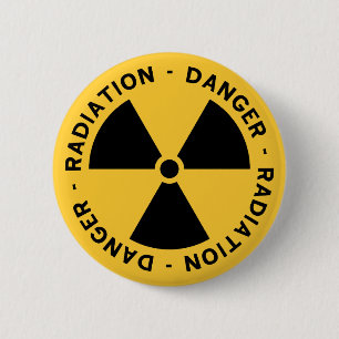 Badge Rond 5 Cm Bouton de symbole de rayonnement