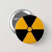 Badge Rond 5 Cm Bouton de symbole de rayonnement (Devant & derrière)