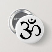 Badge Rond 5 Cm Bouton de symbole d'ohm (Devant & derrière)