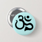 Badge Rond 5 Cm Bouton de symbole d'ohm (Devant & derrière)