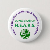 Badge Rond 5 Cm Bouton de taille standard Long Branch HEARS (Devant)