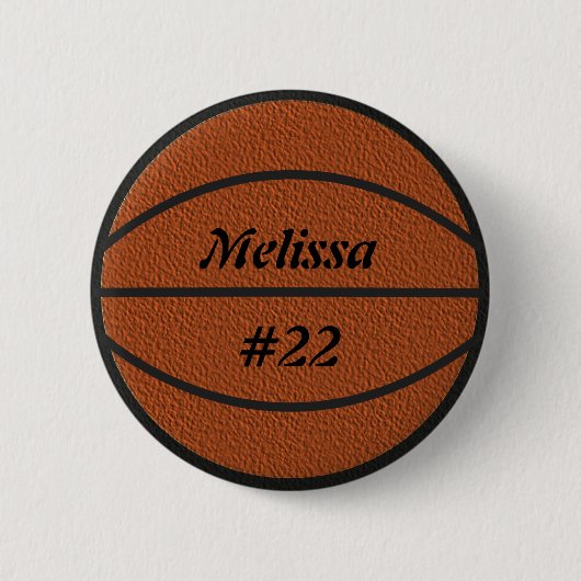Badge Rond 5 Cm Bouton de talent de basket-ball (Devant)