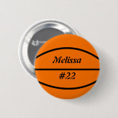 Badge Rond 5 Cm Bouton de talent de basket-ball (Devant & derrière)