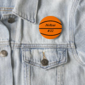 Badge Rond 5 Cm Bouton de talent de basket-ball (En situation)