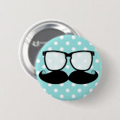 Badge Rond 5 Cm Bouton de talent de moustache (Devant & derrière)