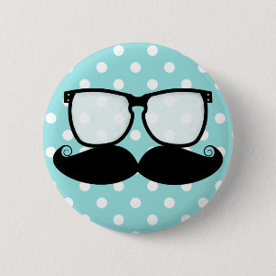 Badge Rond 5 Cm Bouton de talent de moustache