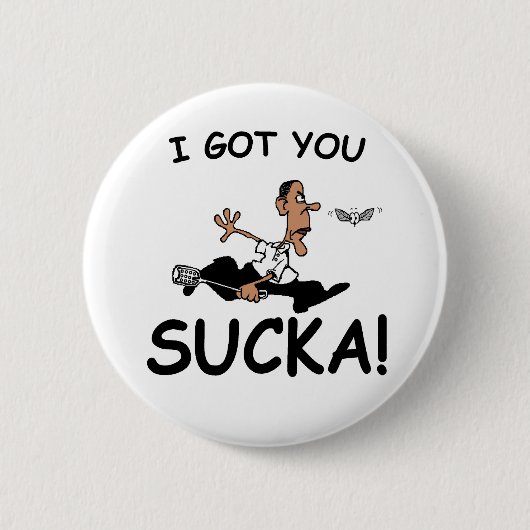 Badge Rond 5 Cm Bouton de tapette de mouche d'Obama (Devant)
